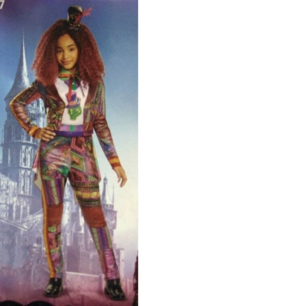 Descendants Celia Halloween Costume 4/6 Jumpsuit, Jacket, Hat 3 Pc Girls Disney - Picture 2 of 9